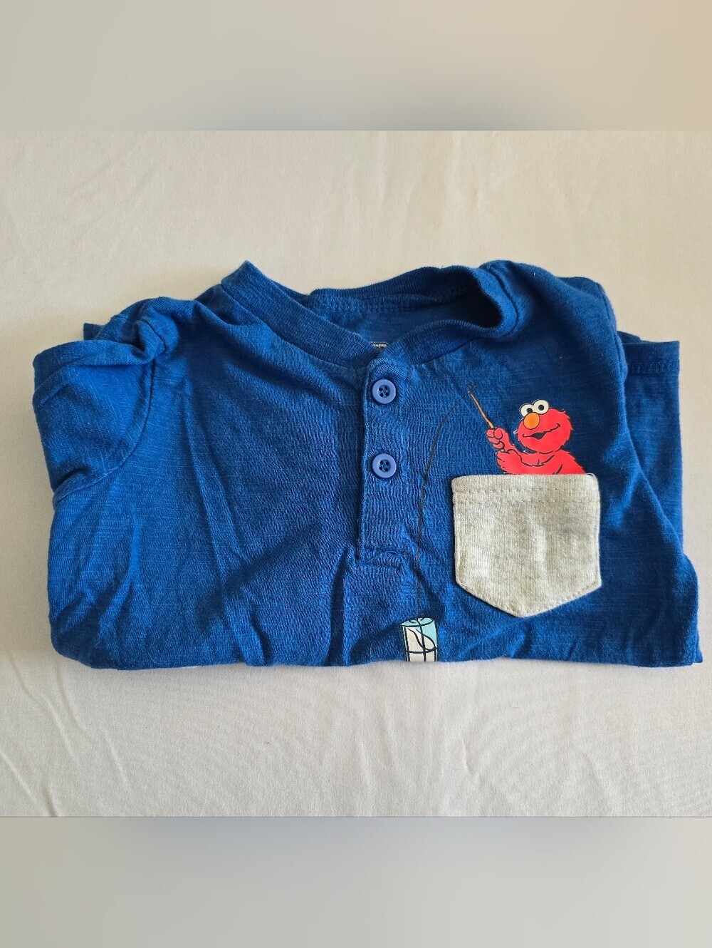 Sesame Street Elmo And Cookie Monster Henley Size 24 Months